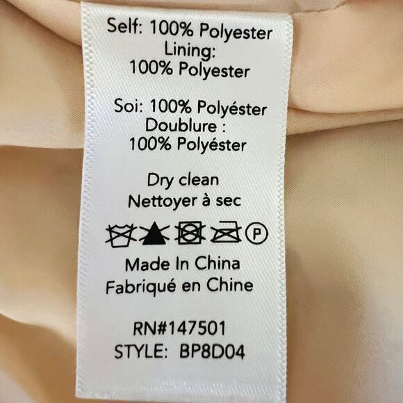 Le Gali Flounce Dress Animal Print Chiffon Off Shoulder Size L - Picture 8 of 9